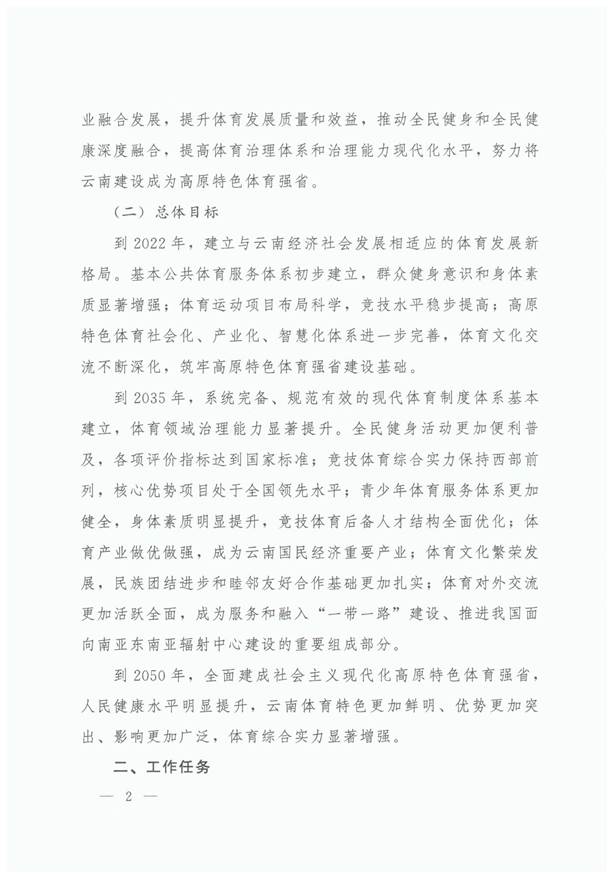 关于加快建设体育强省的意见：云政办发【2020】47号2020.8.12_页面_02