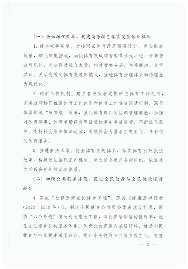 关于加快建设体育强省的意见：云政办发【2020】47号2020.8.12_页面_03